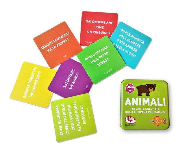 Animali. 50 carte gioca e impara • Gallucci Editore