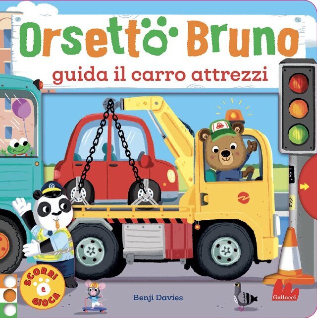Orsetto Bruno guida il carro attrezzi • Gallucci Editore